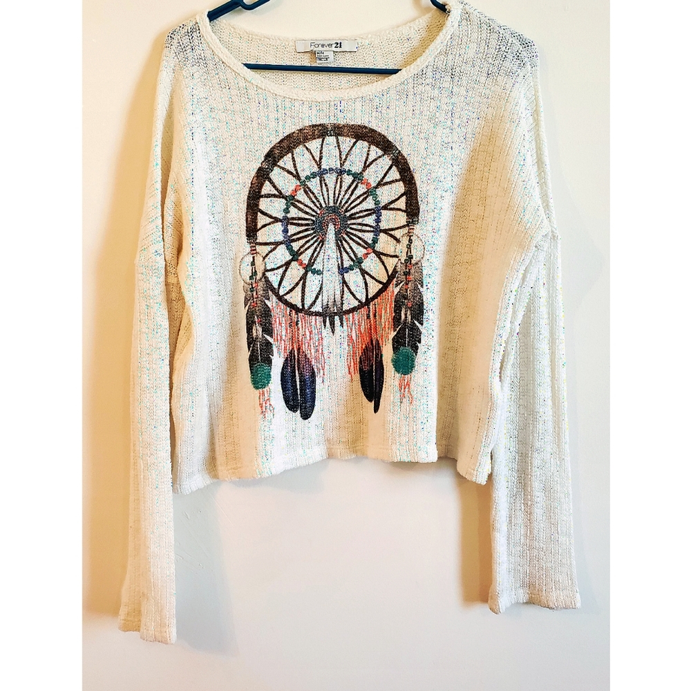 Forever 21 Dream catcher sweater size M